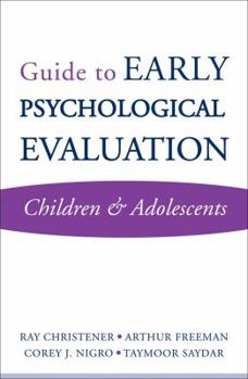 Paperback Guide to Early Psychological Evaluation: Children & Adolescents Book