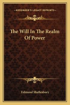 Paperback The Will In The Realm Of Power Book