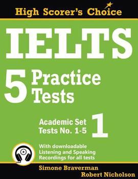 Paperback IELTS 5 Practice Tests, Academic Set 1: Tests No. 1-5 Book