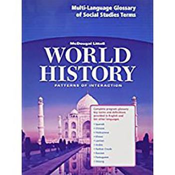 Paperback McDougal Littell World History: Patterns of Interaction: Multi-Language Glossary Grades 9-12 Book