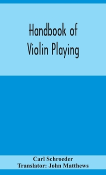 Hardcover Handbook of violin playing Book