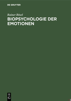 Hardcover Biopsychologie der Emotionen [German] Book