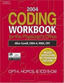Paperback Coding Workbook for the Physician's Office: CPT-4, HCPCS, & ICD-9-CM Book