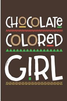 Chocolate Colored Girl: Cute African American Girl Blank Lined Note Book