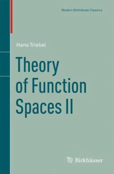 Hardcover Theory of Function Spaces II Book