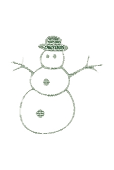 Christmas: Notebook, Journal Dot grid, Dotted, Dot 120 Pages DIN A5 (6x9 inches) Notes, Drawings, Planer, Diary, Organization Word Cloud Present