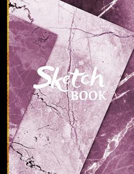 Paperback Sketchbook: Purple Marble Sketchbook / Drawing Book to Practice Sketching, Drawing, Writing and Creative Doodling Book