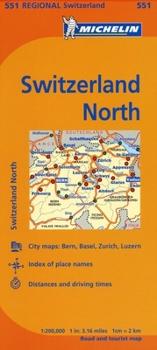 Map Michelin Switzerland North Map Book