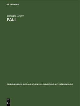 Hardcover Pali: Literatur Und Sprache [German] Book