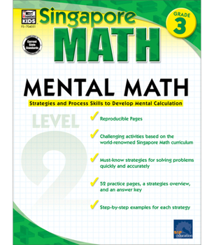 Paperback Mental Math, Grade 3: Strategies and Process Skills to Develop Mental Calculation Book