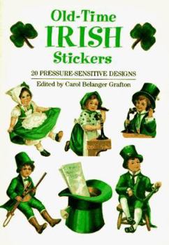 Paperback Old-Time Irish Stickers: 20 Pressure-Sensitive Designs Book