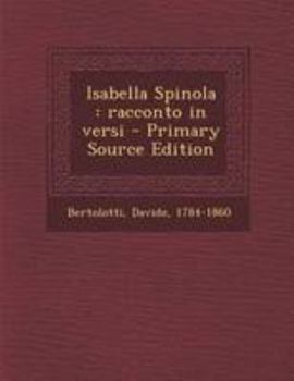 Isabella Spinola: racconto in versi