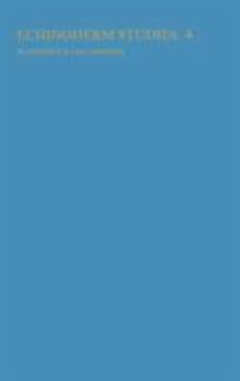 Hardcover Echinoderm Studies 4 (1993) Book