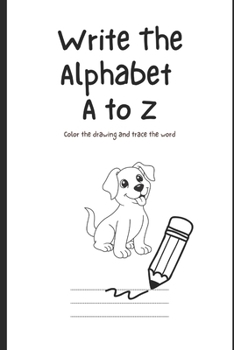 Paperback Write the alphabet A to Z Book