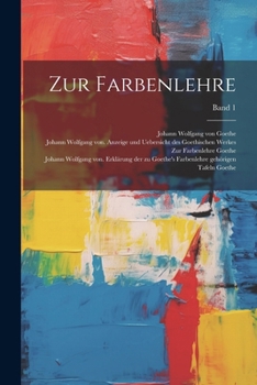 Paperback Zur Farbenlehre; Band 1 [German] Book