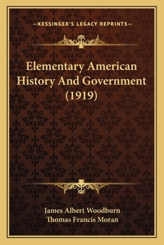 Paperback Elementary American History And Government (1919) Book