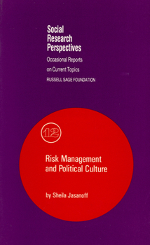 Paperback Risk Management and Political Culture: Volume 12 Book