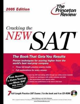 Paperback Cracking the New SAT with Sample Tests on CD-ROM, 2005 Edition [With CDROM] Book