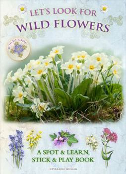 Paperback Let's Look for Wild Flowers: A Spot & Learn, Stick & Play Book