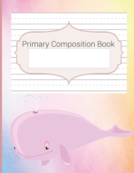 Paperback Primary Composition Book: Blank Handwriting & Sketch Notebook, Story Space & Dotted Mid-Line Notebook, Draw & Write Notebook, For Primary, Kinde Book