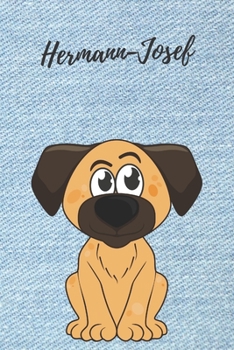 personalisiertes Notizbuch Hunde  / Malbuch / Kritzelbuch / Tagebuch / Notizheft / Journal / DIN A5 / Geschenke Hermann-Josef: individuelles ... Geschenk für Männer. (German Edition)