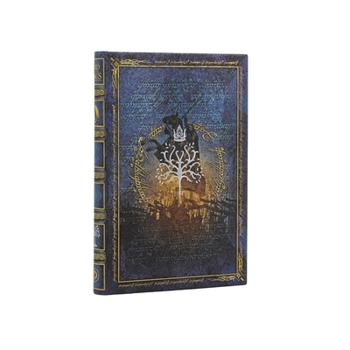 The Crown Reclaimed Journal Mini Custom Lined Hardcover, 176pg, 85gsm by Paperblanks (the Lord of the Rings Collection)
