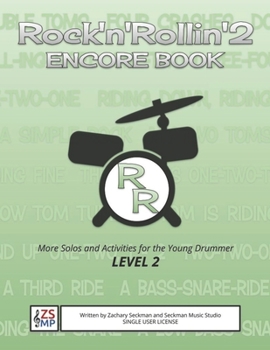 Paperback Rock'n'Rollin' 2 ENCORE: MORE Solos and Activities for Drummers Book
