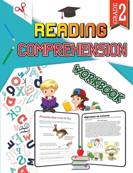 Paperback Reading Comprehension Workbook - Grade 2: Activity Book for Classroom and Home, Boost Grammar and Reading Comprehension Skills Book