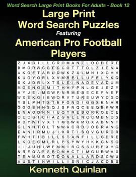 Large Print Word Search Puzzles Featuring American Pro Football Players