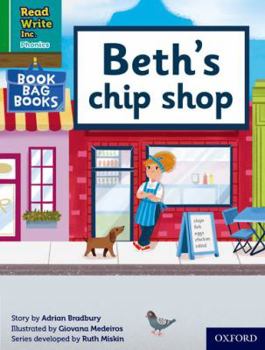 Paperback Read Write Inc. Phonics: Green Set 1 Book Bag Book 7 Beth's chip shop (Read Write Inc. Phonics) Book