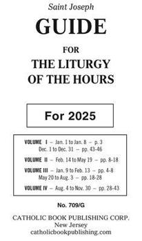 Paperback Liturgy of the Hours Guide for 2025 (Large Type) Book