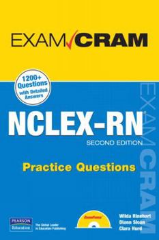 Paperback Exam Cram NCLEX-RN Practice Questions Book