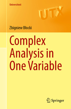 Paperback Complex Analysis in One Variable Book