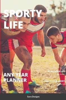 Paperback Sporty Life Any Year Planner Book