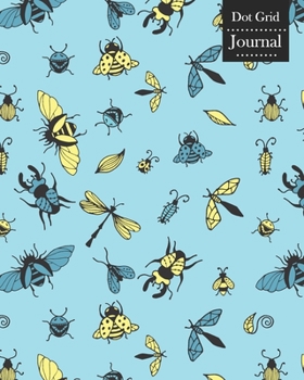 Dot Grid Journal: Notebook Planner with Unique Insects Themed Cover Design