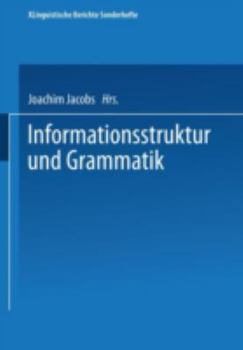 Paperback Informationsstruktur Und Grammatik [German] Book