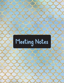 Meeting Notes: Detailed meeting notes journal for recording meeting minutes with detailed sections to keep track of attendees and action items. Cover(7)
