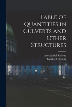 Paperback Table of Quantities in Culverts and Other Structures Book