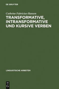 Hardcover Transformative, intransformative und kursive Verben [German] Book