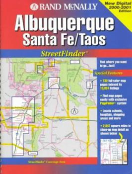 Paperback Rand McNally Streetfinder Albuquerque/Santa Fe, New Mexico Book