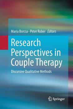 Paperback Research Perspectives in Couple Therapy: Discursive Qualitative Methods Book