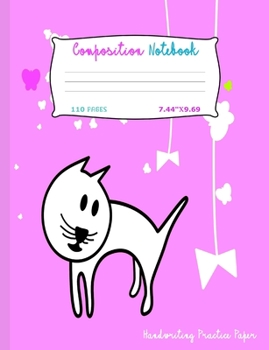 Handwriting Practice Paper: Composition Notebook Blank Line Primary Paper Writing and Drawing Journal For Kids In Kindergarten and 4th Grade Students ... Cover (Early Elementary Learning School Book)