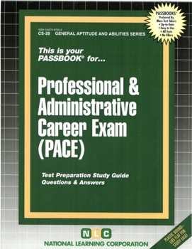 Spiral-bound Professional & Administrative Career Examination (Pace): Passbooks Study Guide Book