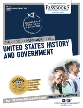 Paperback United States History and Government (Rct-6): Passbooks Study Guide Volume 6 Book