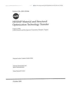 Paperback Hitemp Material and Structural Optimization Technology Transfer Book