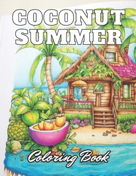 Paperback Coconut Summer Coloring Book: eautiful and High-Quality Design To Relax and Enjoy Book