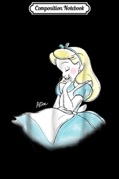 Paperback Composition Notebook: Disney Alice in Wonderland Sketch Journal/Notebook Blank Lined Ruled 6x9 100 Pages Book