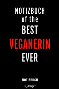 Notizbuch f�r Veganerin: Originelle Geschenk-Idee [120 Seiten kariertes blanko Papier]