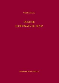 Paperback Concise Dictionary of Ge'ez Book