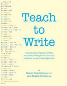 Paperback Teach to Write Book